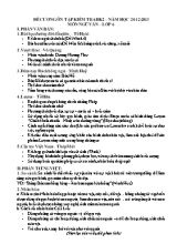 Đề cương ôn tập kiểm tra học kỳ 2 môn Ngữ văn Lớp 6 - Năm học 2012-2013